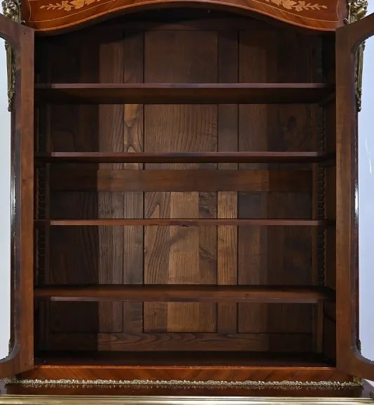 Bibliothèque Deux-Corps en Palissandre et Marqueterie, style Louis XV - Fin XIXe