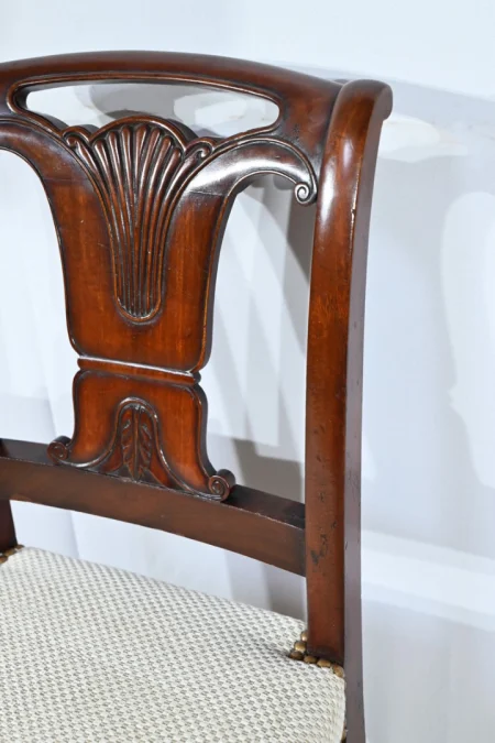 Suite de 5 Chaises en Acajou de Cuba, époque Restauration – Début XIXe