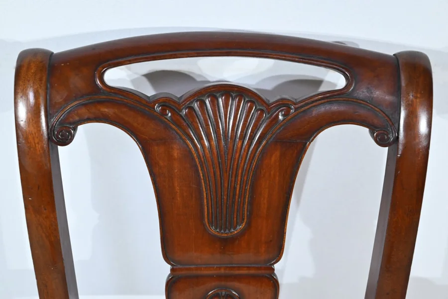 Suite de 5 Chaises en Acajou de Cuba, époque Restauration – Début XIXe