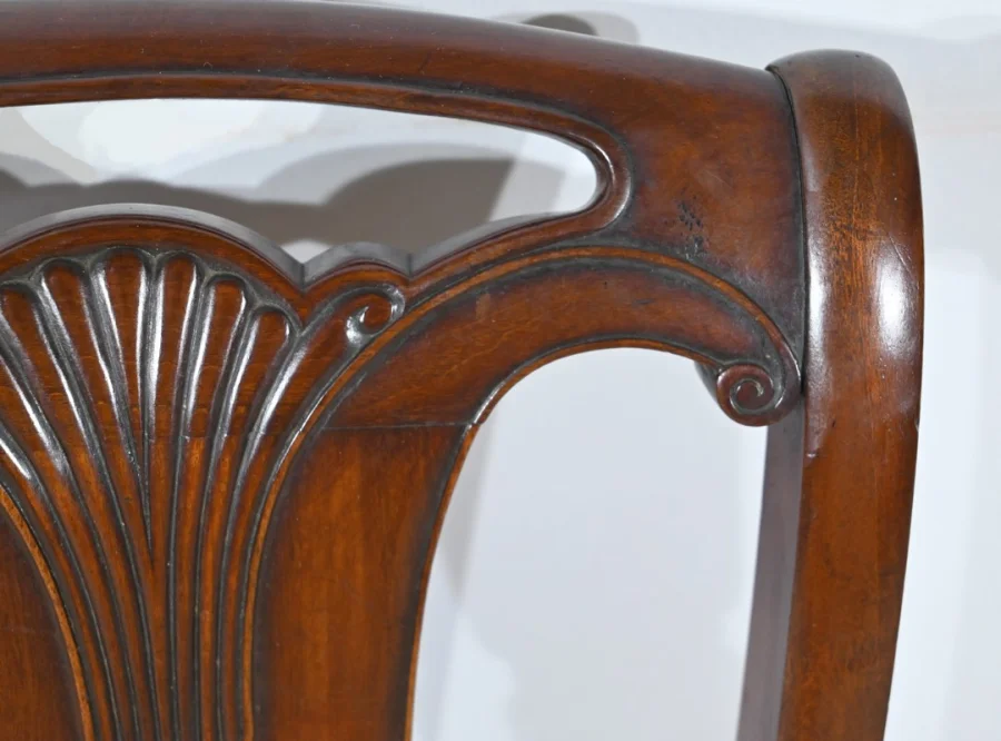 Suite de 5 Chaises en Acajou de Cuba, époque Restauration – Début XIXe
