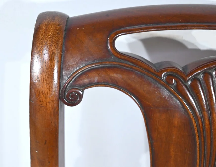 Suite de 5 Chaises en Acajou de Cuba, époque Restauration – Début XIXe