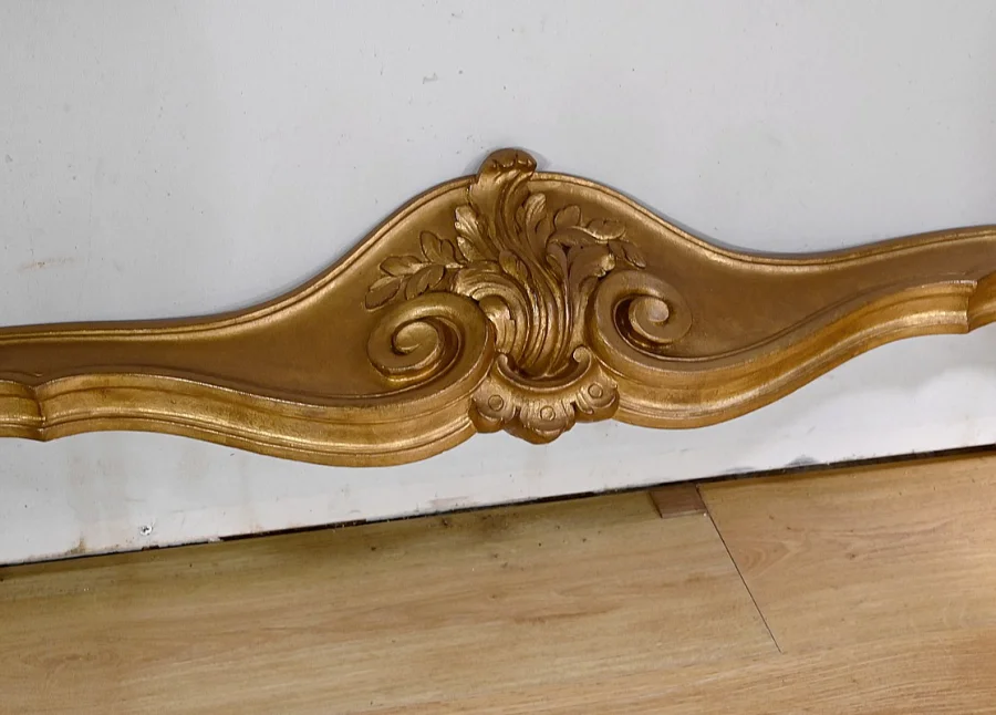 Importante Console d'Applique en Bois Doré, style Louis XV - Début XXe