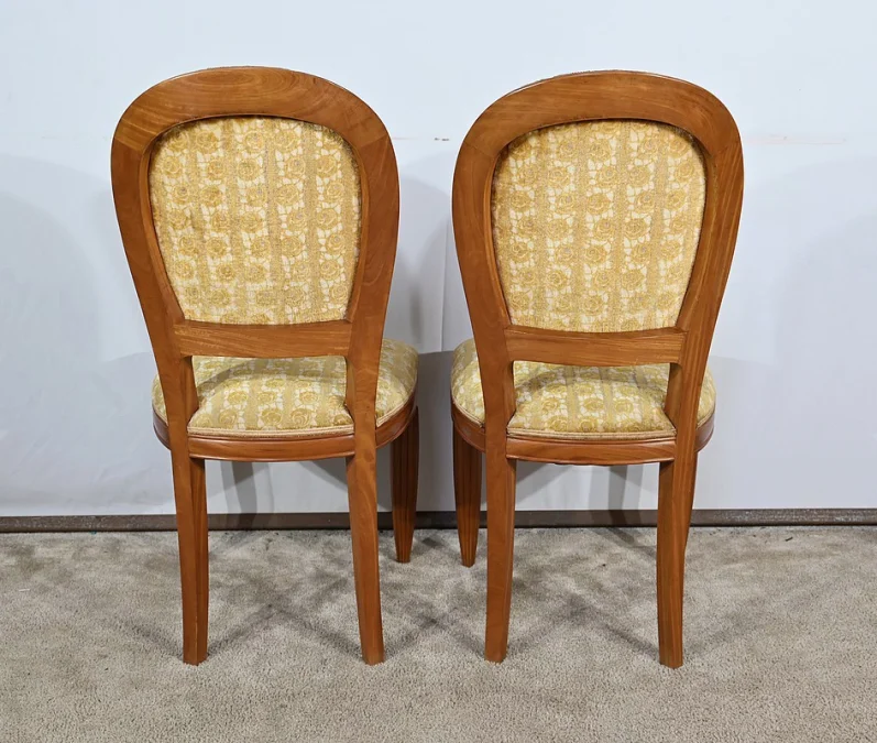 Paire de Chaises en Acajou Blond, Art Déco – 1940