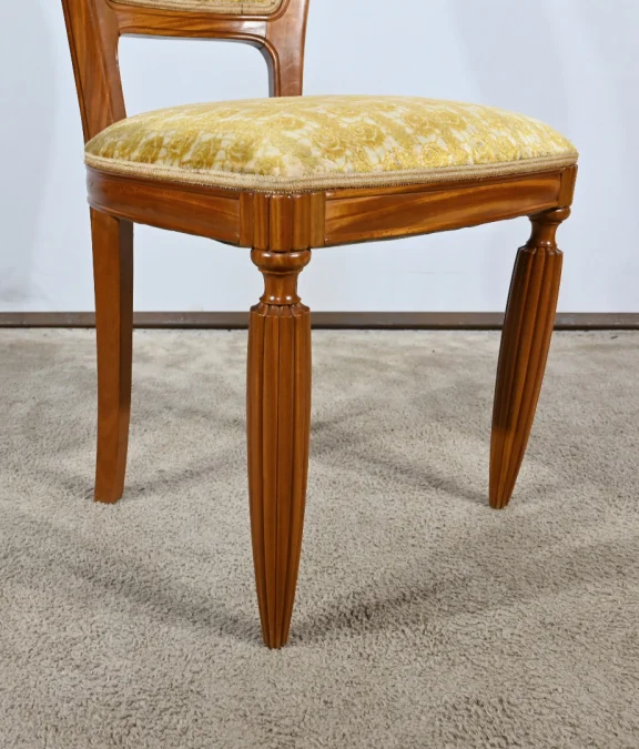 Paire de Chaises en Acajou Blond, Art Déco – 1940
