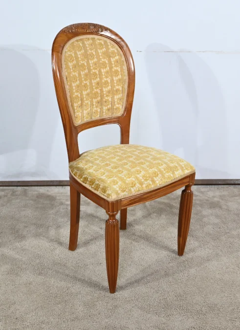 Paire de Chaises en Acajou Blond, Art Déco – 1940