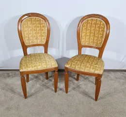 Paire de Chaises en Acajou Blond, Art Déco – 1940