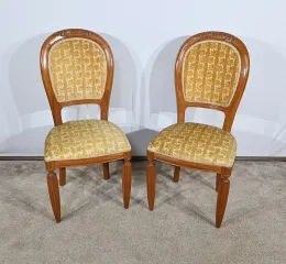 Paire de Chaises en Acajou Blond, Art Déco – 1940