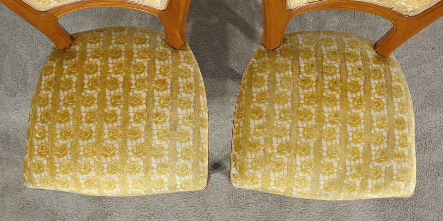 Paire de Chaises en Acajou Blond, Art Déco – 1940