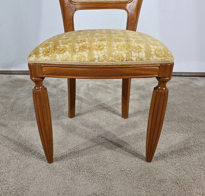 Paire de Chaises en Acajou Blond, Art Déco – 1940