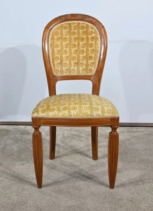 Paire de Chaises en Acajou Blond, Art Déco – 1940