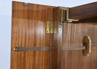 Importante Table à Volets en Acajou Sapelli, style Directoire – 1970