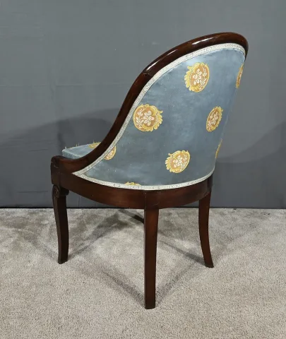 Paire de Chaises Gondoles en Acajou, époque Restauration - 1ère partie XIXe