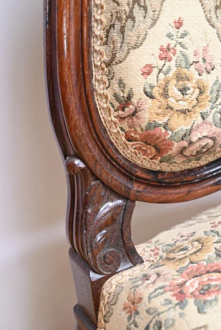 Suite de 4 Chaises en Palissandre, style Louis XV, époque Napoléon III – Milieu XIXe