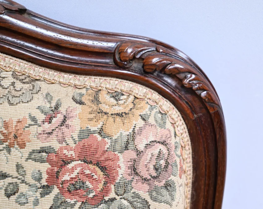 Suite de 4 Chaises en Palissandre, style Louis XV, époque Napoléon III – Milieu XIXe