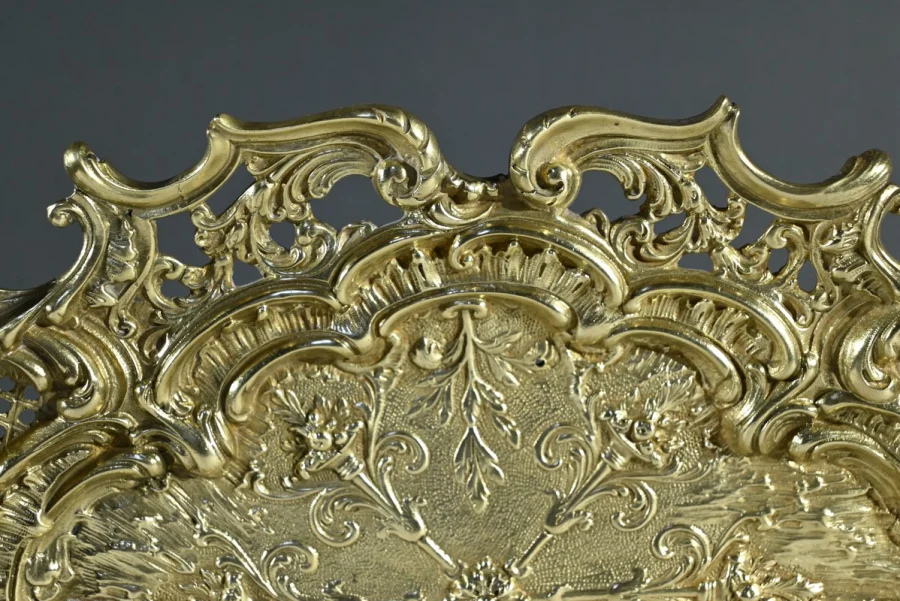 Plateau Milieu de Table en Bronze, style Rocaille – Fin XIXe