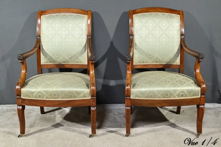 COPPIA DI SEDIE DEL PERIODO DEL RESTAURO FRANCESE