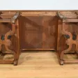 Rares Cabinet de Travail et Bureau en Noyer, Renaissance Italienne - 1900
