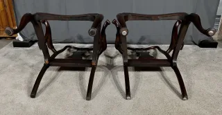 Paire de Fauteuils Chippendale en Acajou, Angleterre – Début XXe