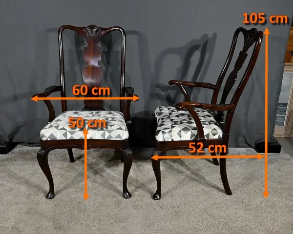 PAIR OF ENGLISH ARMCHAIRS