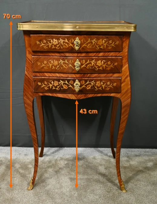 LOUIS XV STYLE BEDSIDE TABLE