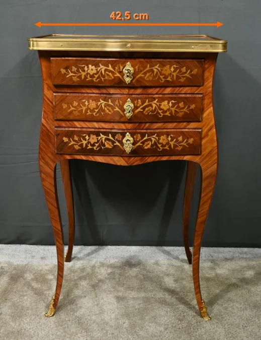 LOUIS XV STYLE BEDSIDE TABLE