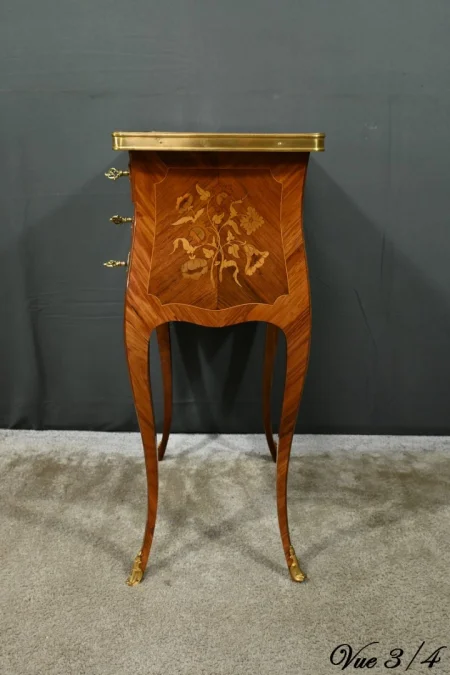 LOUIS XV STYLE BEDSIDE TABLE