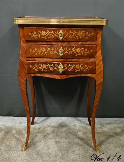 LOUIS XV STYLE BEDSIDE TABLE