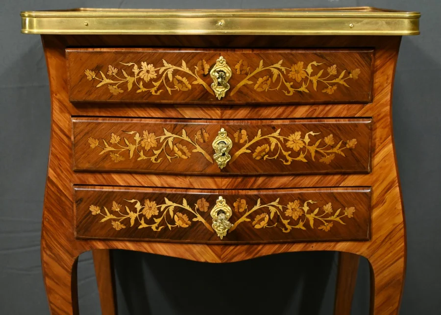 LOUIS XV STYLE BEDSIDE TABLE