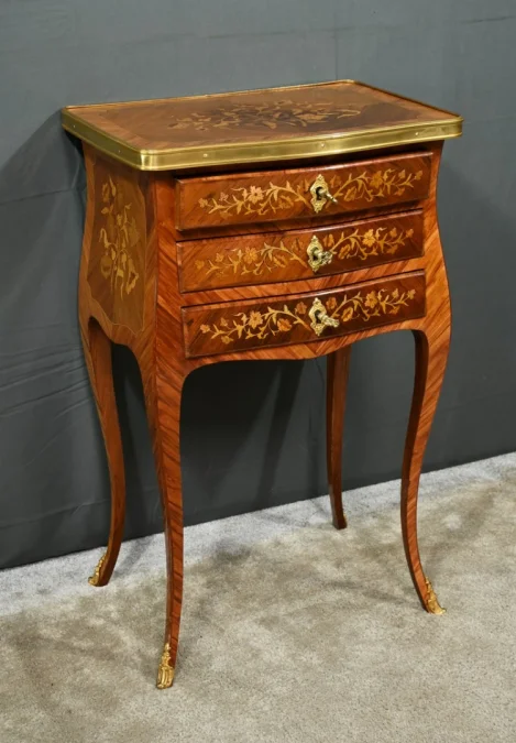 LOUIS XV STYLE BEDSIDE TABLE