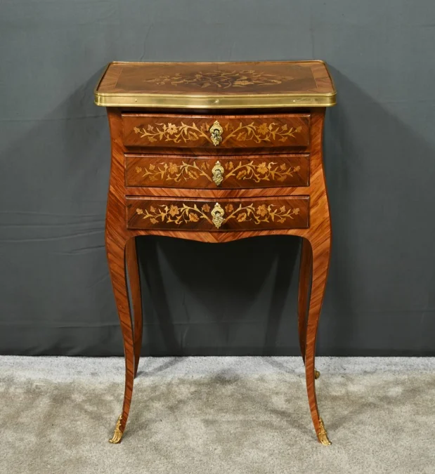 LOUIS XV STYLE BEDSIDE TABLE