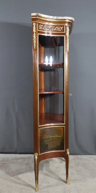 Vitrine en Acajou, style Transition Louis XV / Louis XVI – 1900