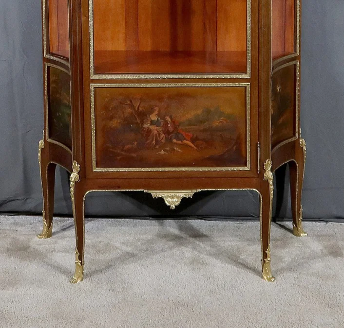 Vitrine en Acajou, style Transition Louis XV / Louis XVI – 1900