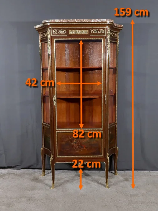 Vitrine en Acajou, style Transition Louis XV / Louis XVI – 1900