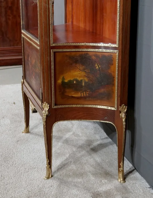 Vitrine en Acajou, style Transition Louis XV / Louis XVI – 1900