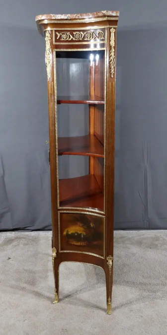 Vitrine en Acajou, style Transition Louis XV / Louis XVI – 1900