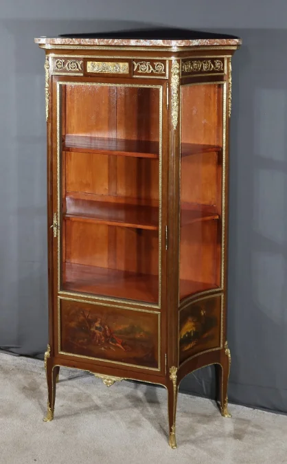 Vitrine en Acajou, style Transition Louis XV / Louis XVI – 1900