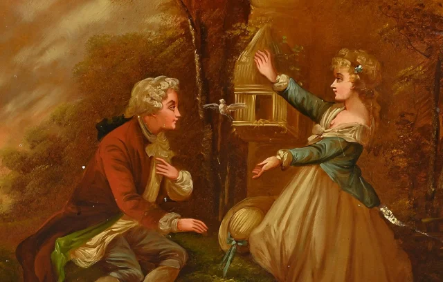 Vitrine en Acajou, style Transition Louis XV / Louis XVI – 1ère partie XXe
