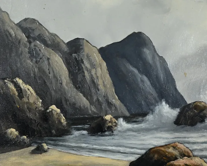 ÖL AUF LEINWAND signiert F. CARBU