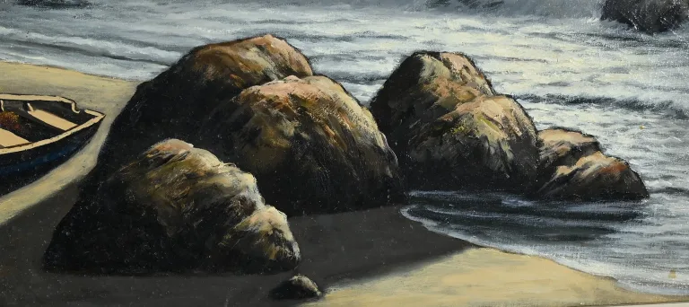 ÖL AUF LEINWAND signiert F. CARBU