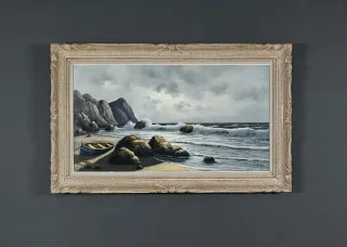 ÖL AUF LEINWAND signiert F. CARBU