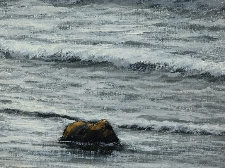 ÖL AUF LEINWAND signiert F. CARBU
