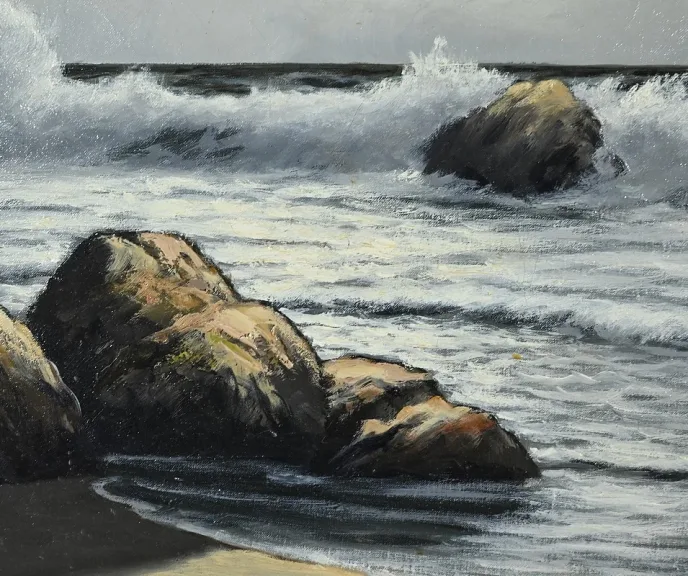 ÖL AUF LEINWAND signiert F. CARBU