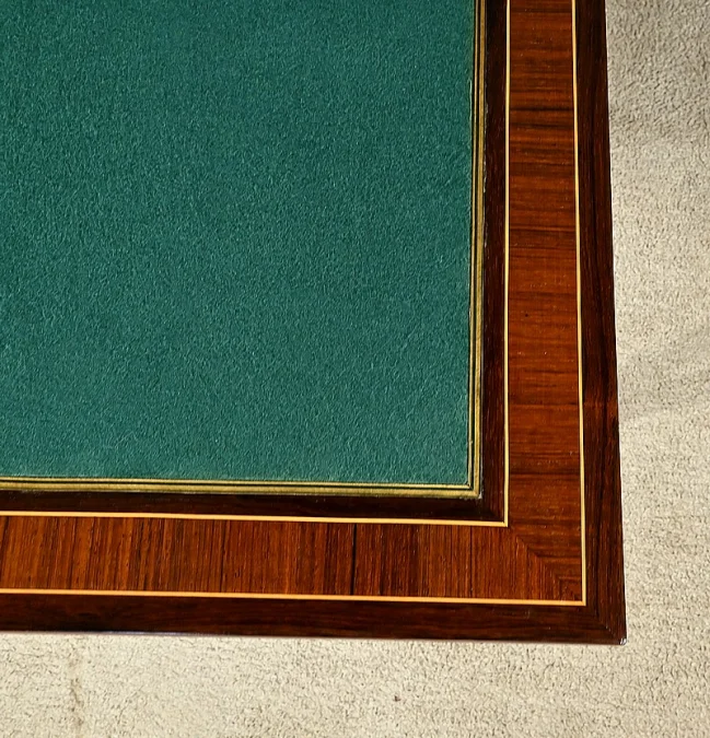 Table à Système en Marqueterie, style Louis XVI – 2ème moitié XIXe