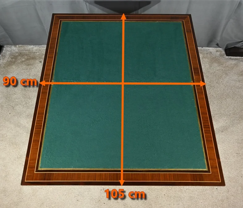 Table à Système en Marqueterie, style Louis XVI – 2ème moitié XIXe