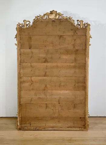Important Miroir en Bois Doré, style Louis XIV / Louis XV, époque Napoléon III – Milieu XIXe