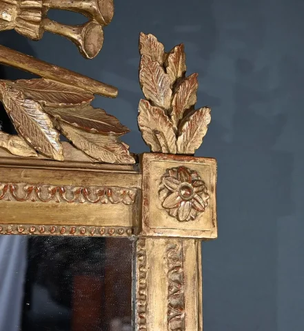 Important Miroir en Bois Doré, époque Louis XV – 1768
