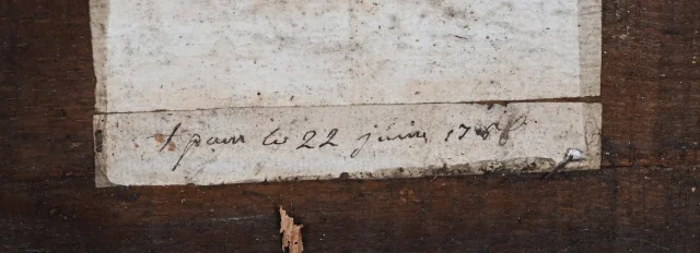 Important Miroir en Bois Doré, époque Louis XV – 1768
