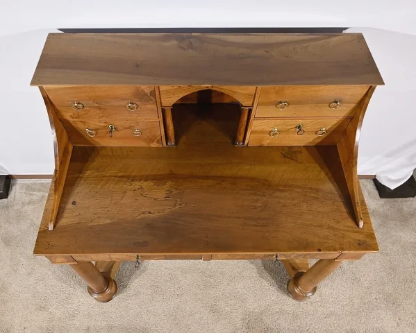 Rare Bureau de Propriété, en Noyer, époque Empire – Début XIXe