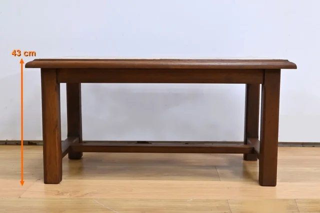 Table Basse Danoise en Chêne et Céramique – 1950