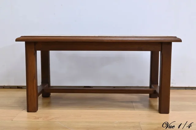 Table Basse Danoise en Chêne et Céramique – 1950